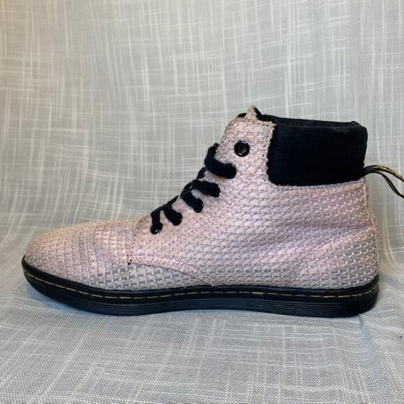 Dr. Martens Maelly WC Ankle Boots Womens Size 9 Waffle Cotton Bubblegum Pink - Picture 1 of 8